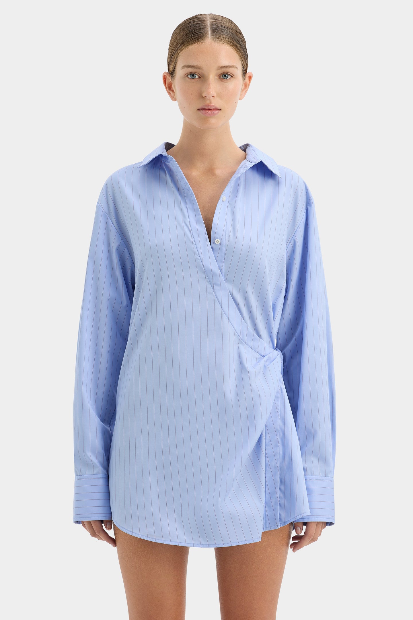 SIR the label Lori Shirt Dress SKY BLUE