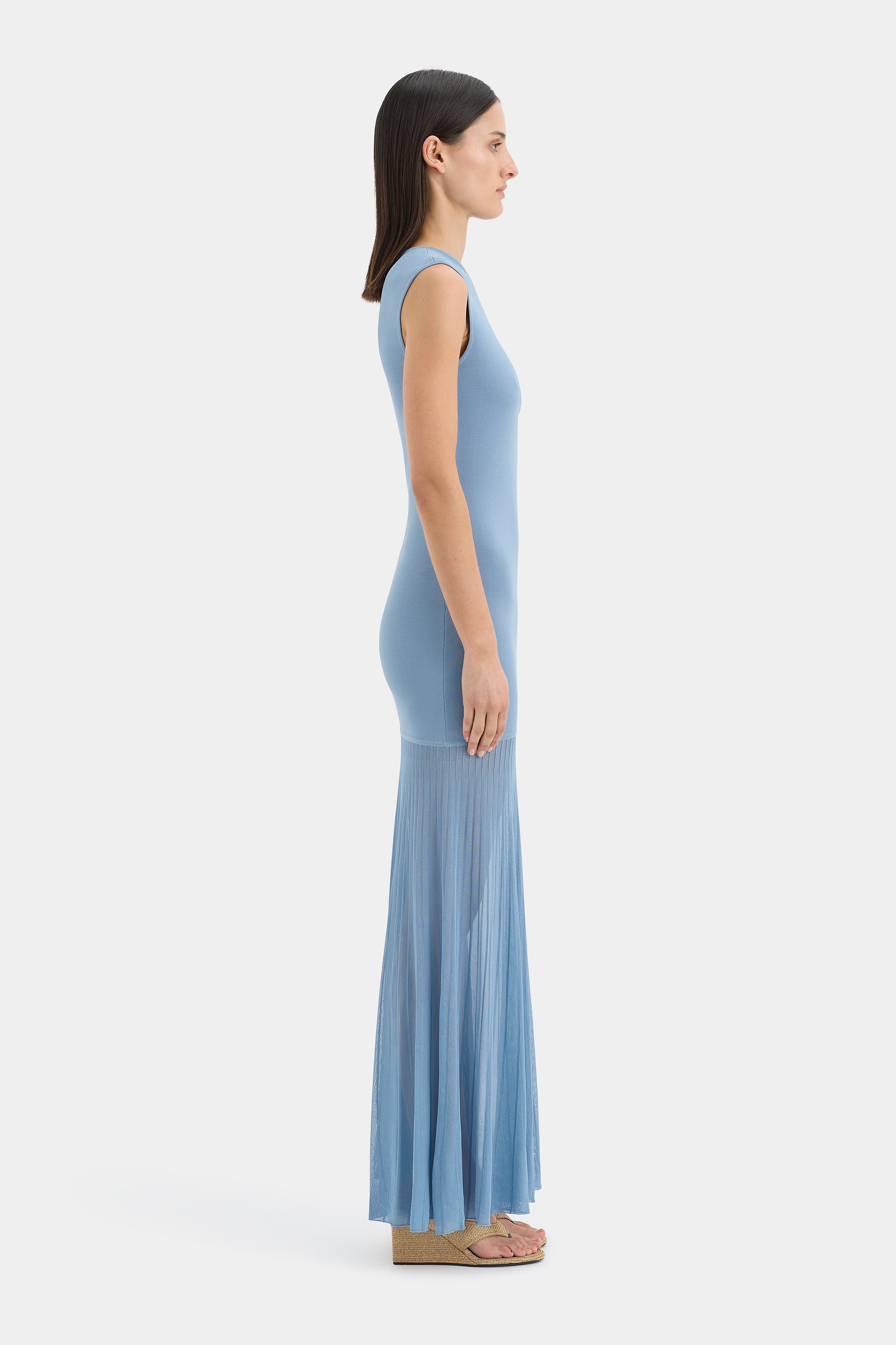 Indigo Twist Dress | Blue | SIR. Indigo Twist Dress | Blue | SIR.