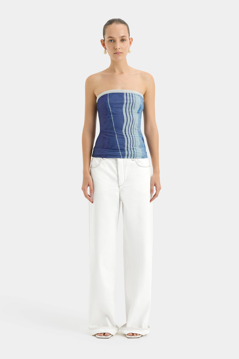 SIR the label Breeze Bandeau Top SHORELINE STRIPE