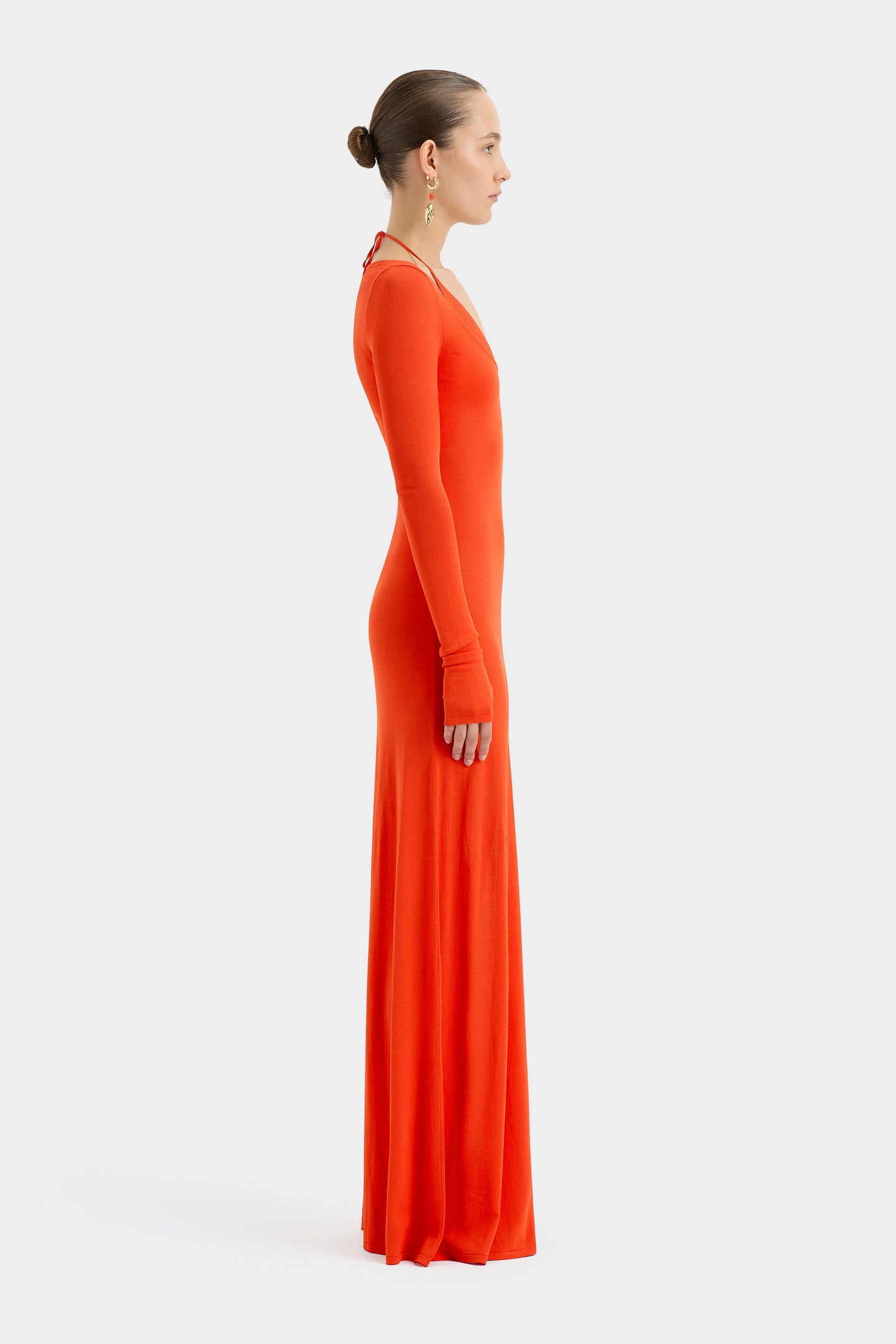 SIR the label Valejo Halter Dress TANGERINE