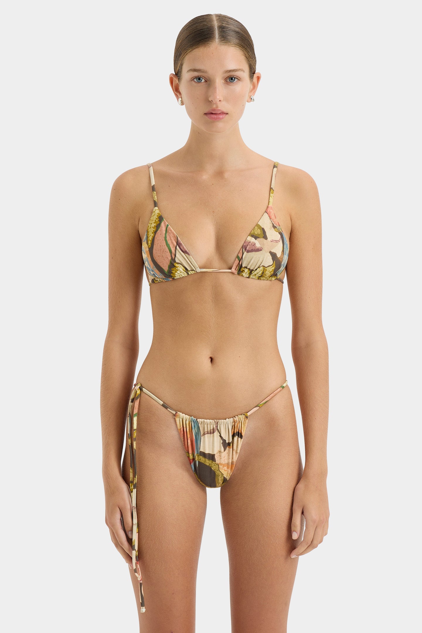 SIR the label Rowe String Triangle Top SANDERLING FLORAL