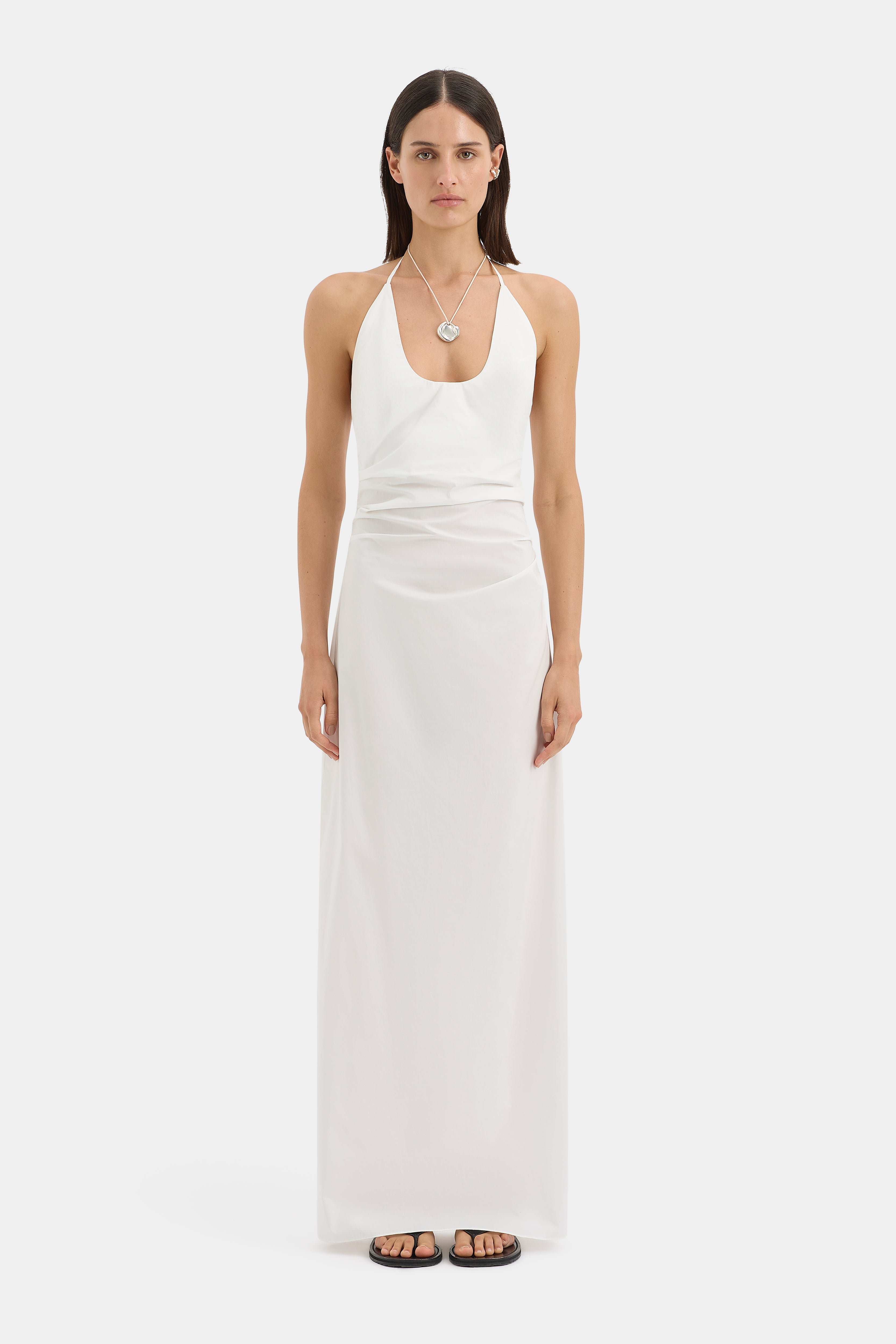 h&m v neck maxi dress Martina Maxi Dress | Ivory