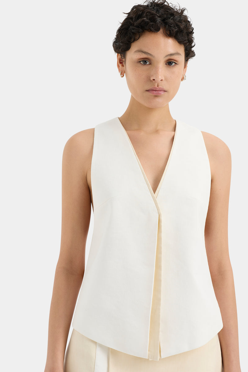 SIR the label Dune Vest CREAM