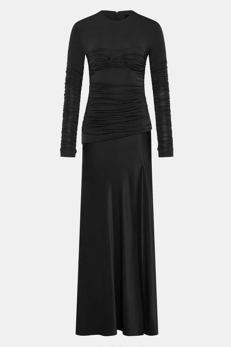 SIR the label Alessia Draped Gown BLACK