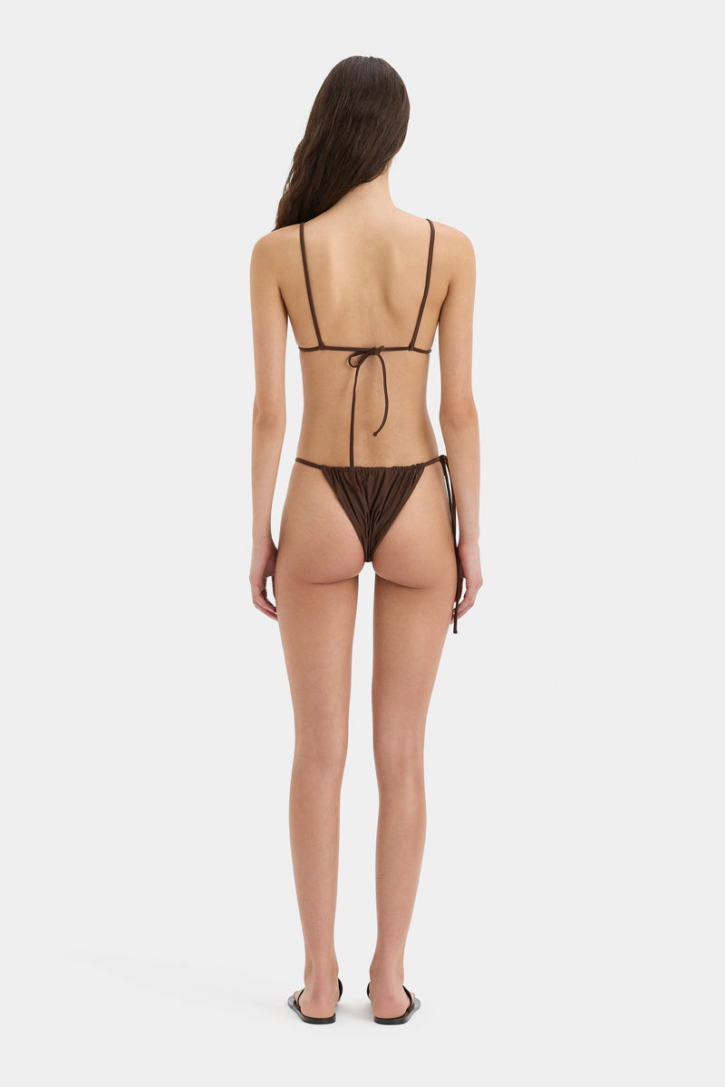 SIR the label Jeanne Beaded String Brief CHOCOLATE