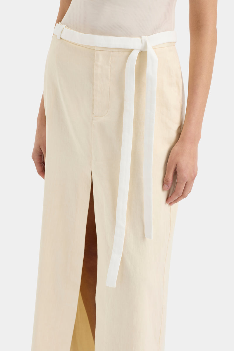 SIR the label Dune Midi Skirt CREAM