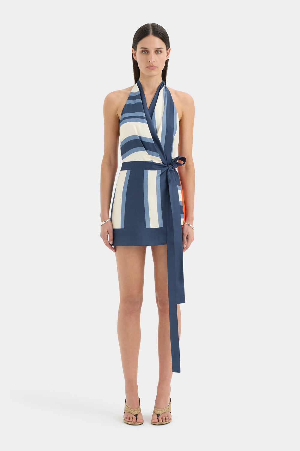 Dazed Wrap Halter Mini Dress