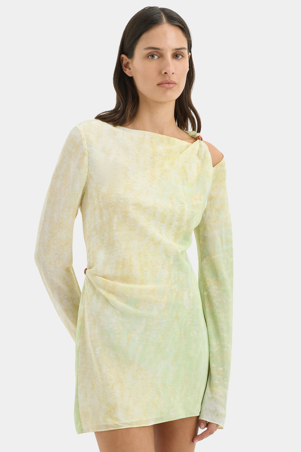 Citterio Mini Dress | Green Giardino Citro Print