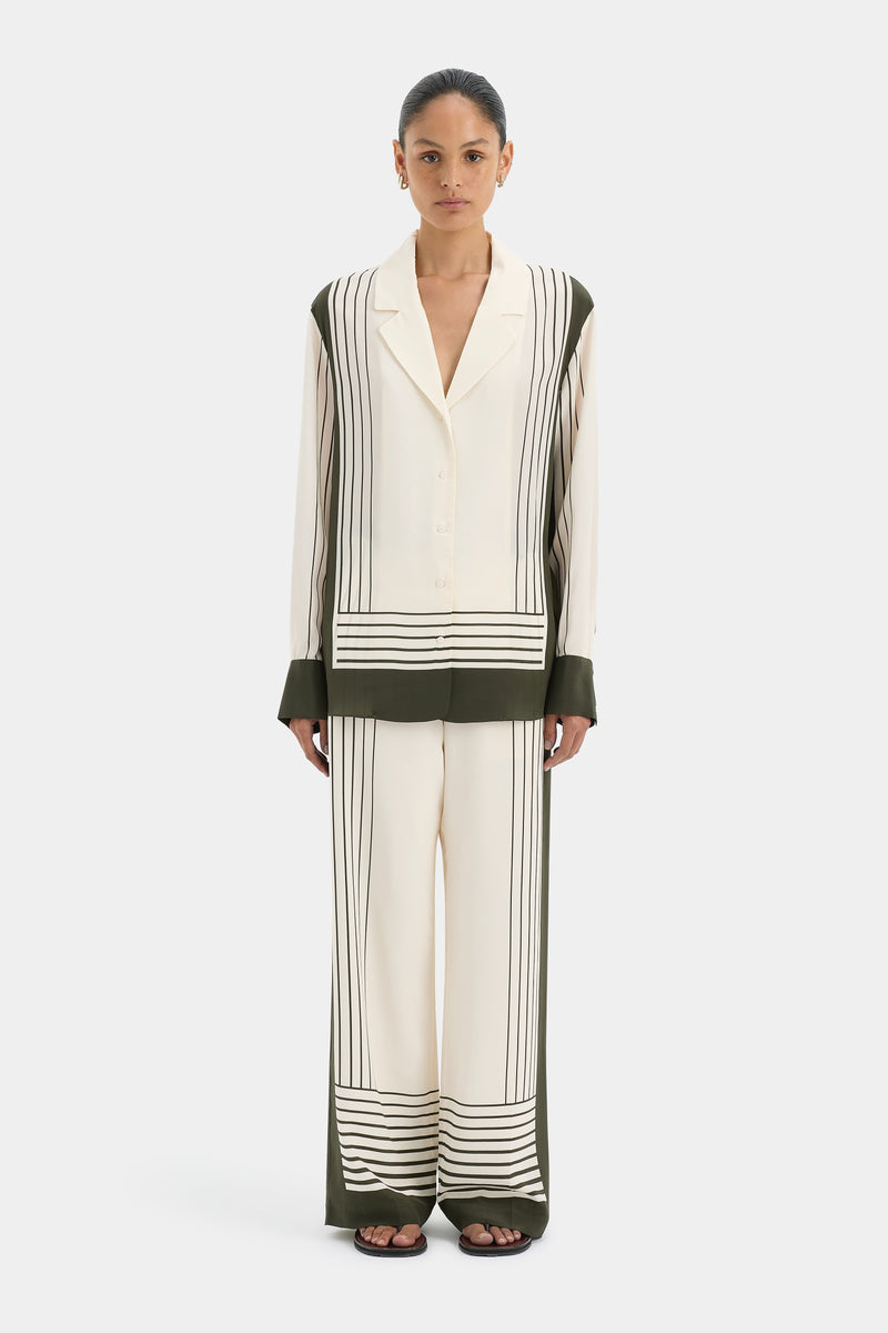 SIR the label Leilana Tailored Pant Garden Stripe