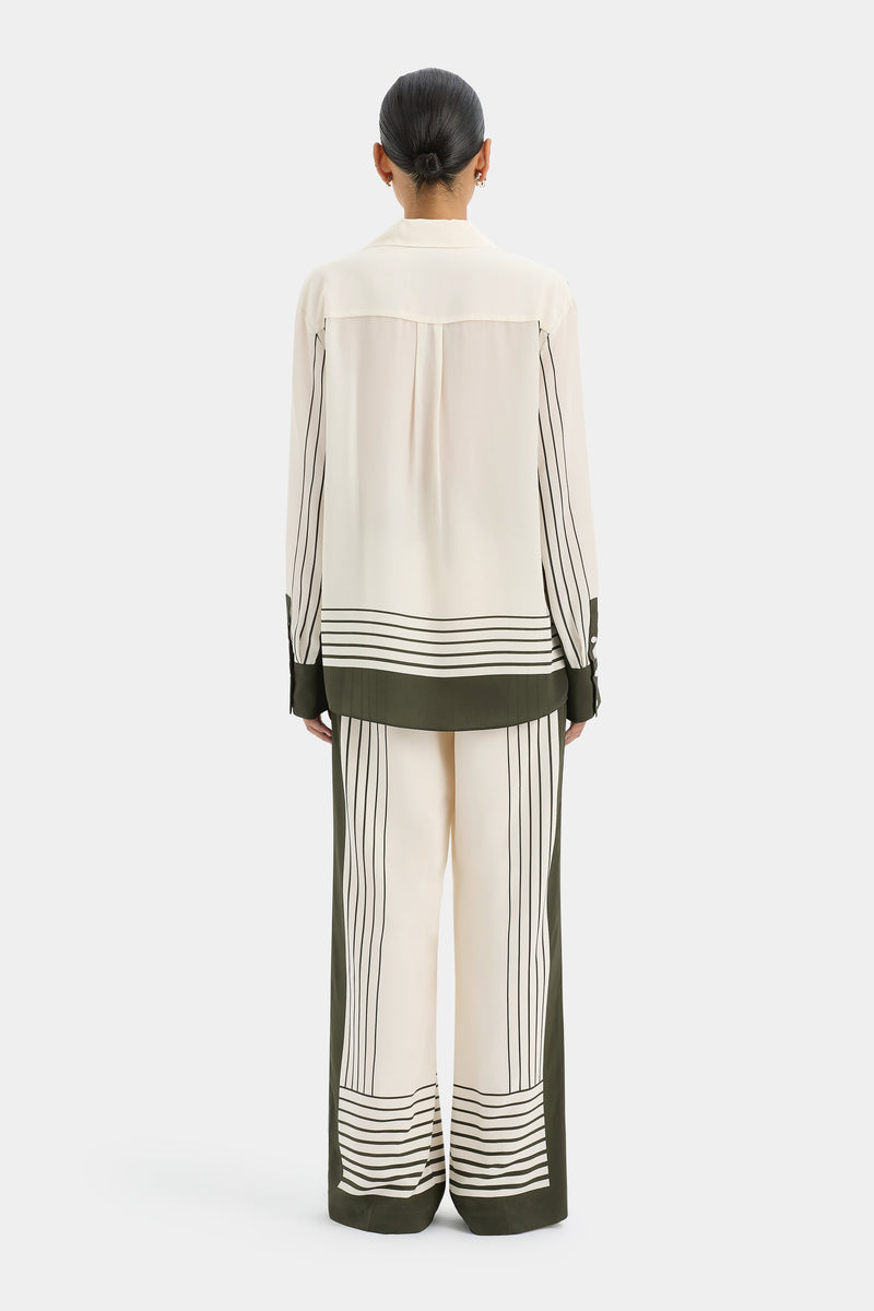 SIR the label Leilana Tailored Pant Garden Stripe