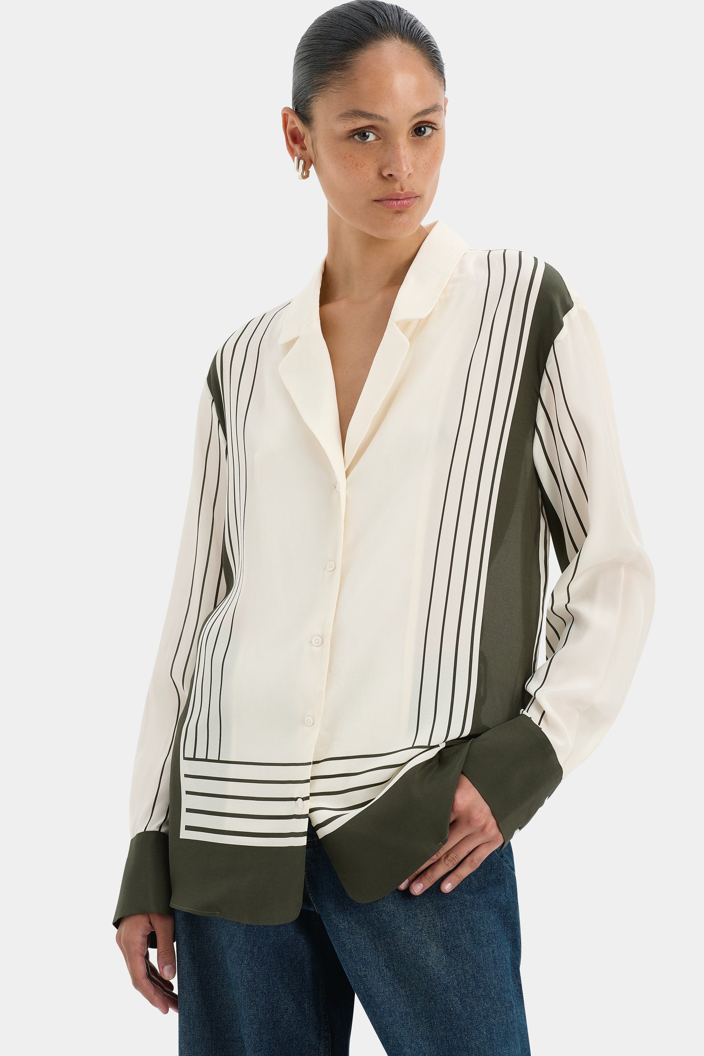 SIR the label Leilana Shirt Garden Stripe