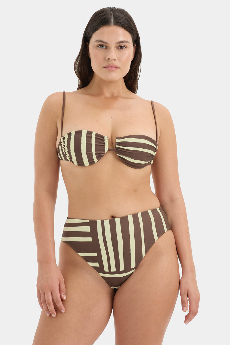 Linocut High Cut Brief