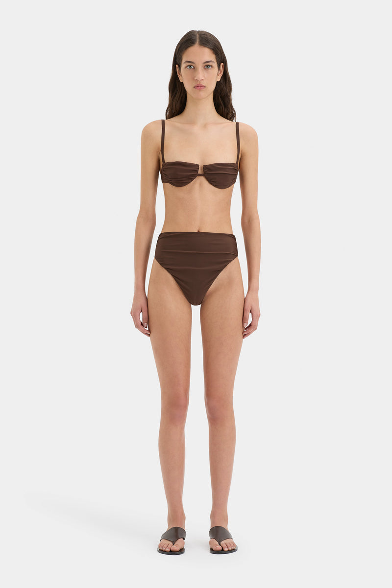 Jeanne Gathered High Cut Brief