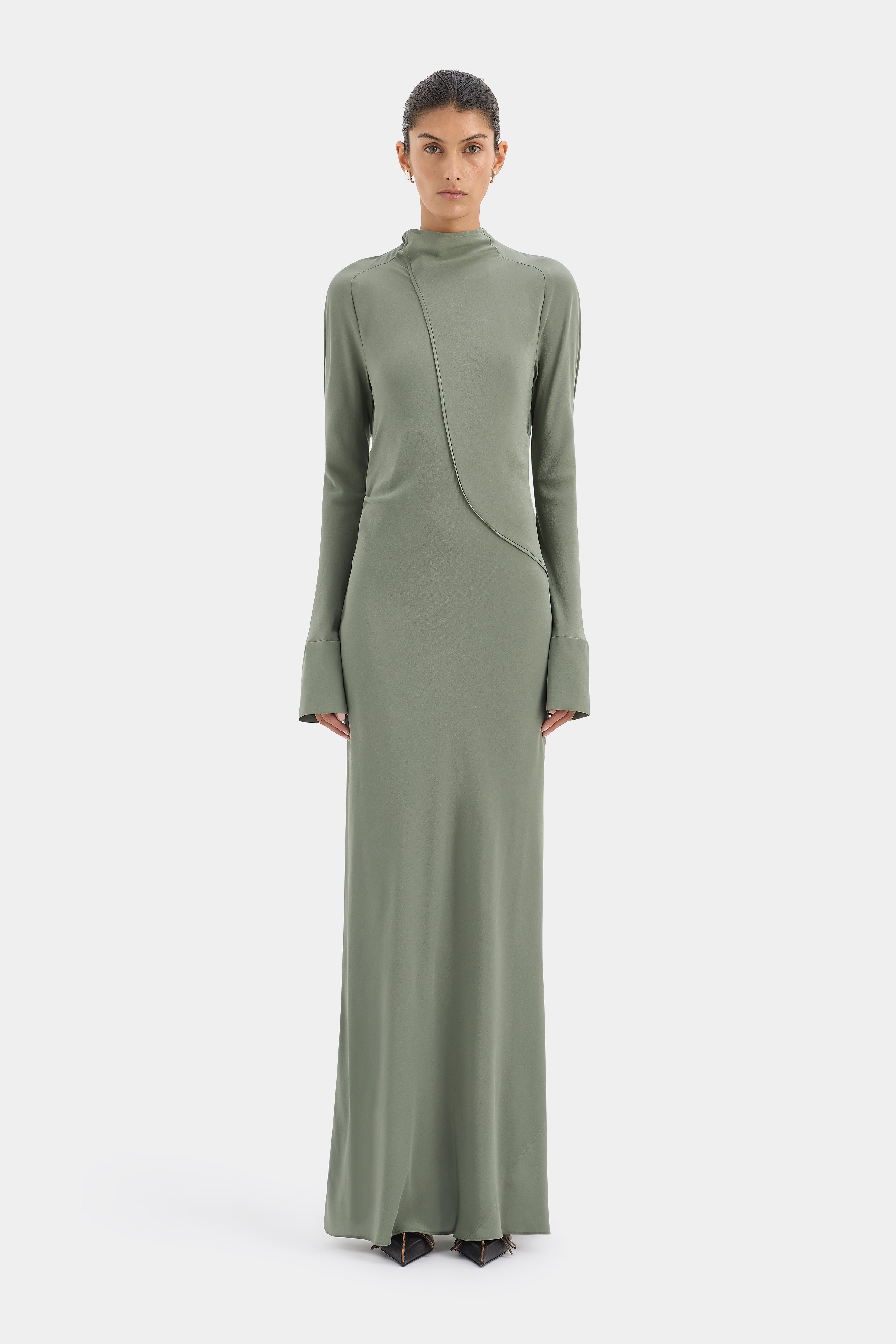 Rousseau Open Back Gown