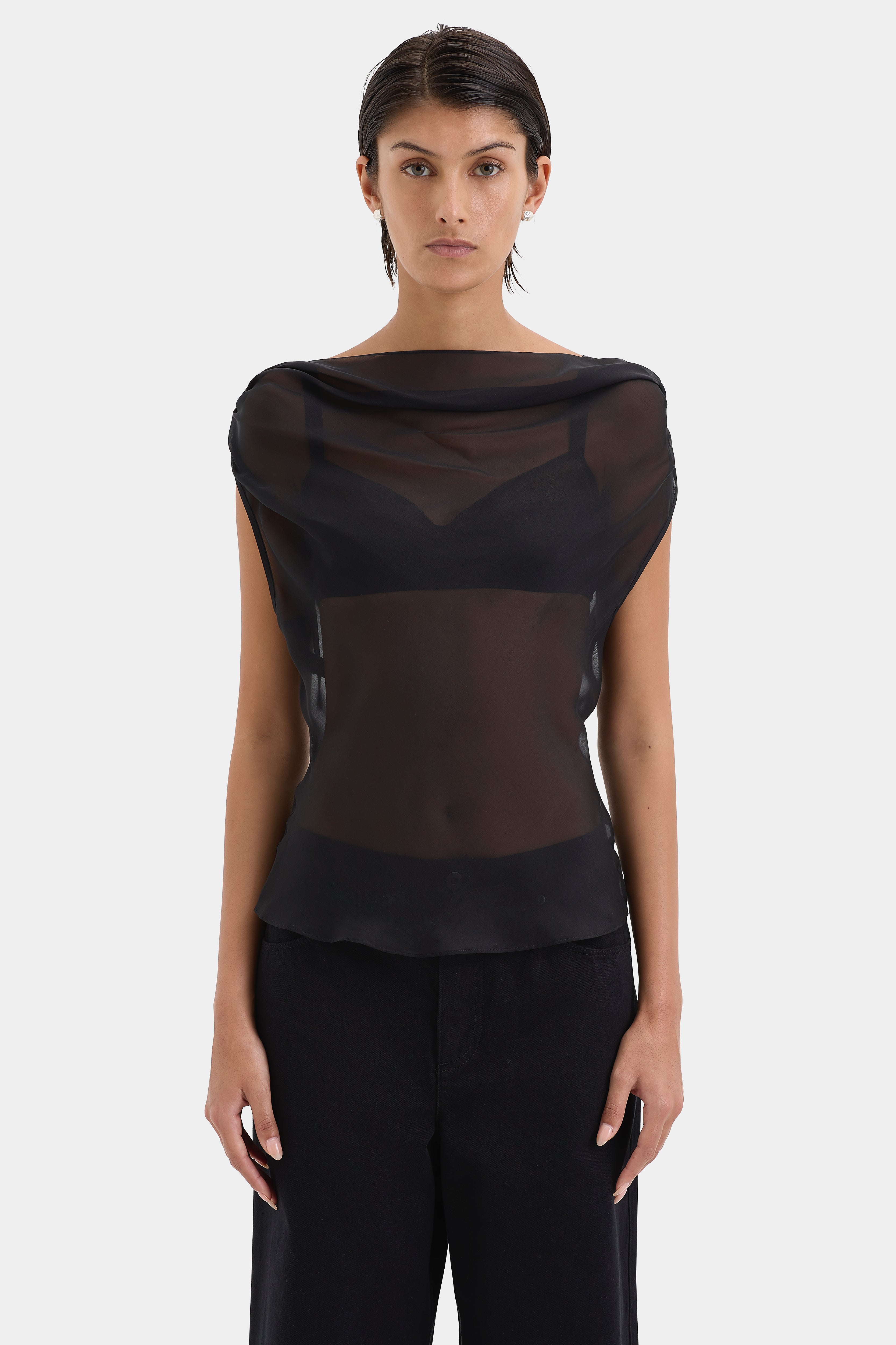 Strobe Cowl Top