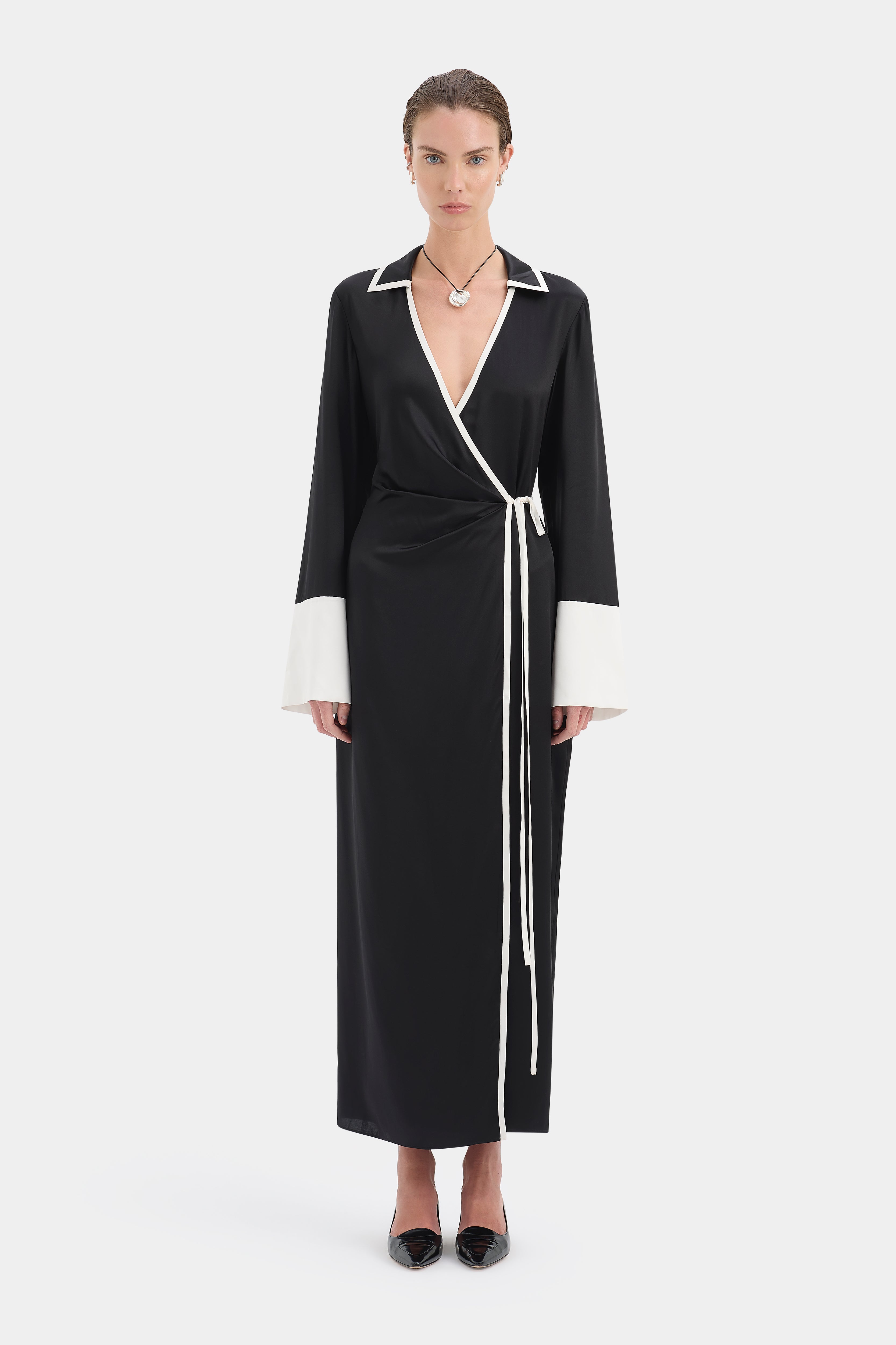 Black Midi Dress  SIR.