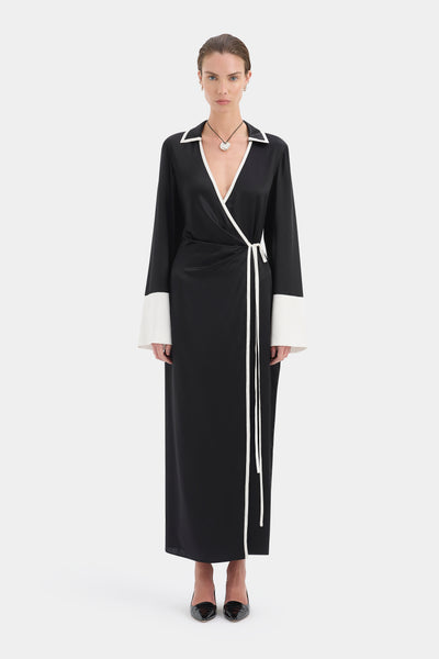 Yasmine Wrap Shirt Dress – SIR