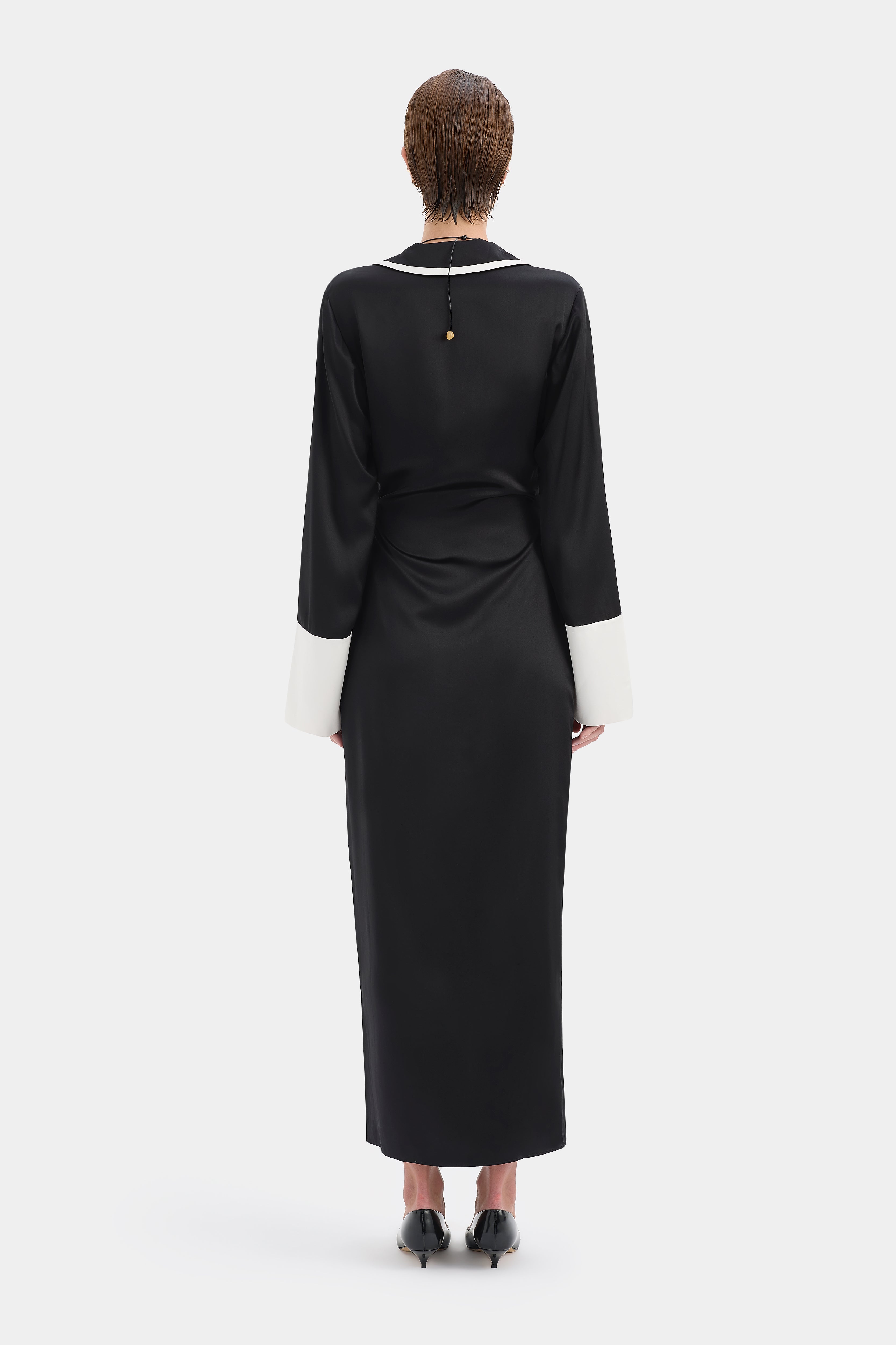 long sleeve wrap shirt dress Yasmine Wrap Shirt Dress – SIR