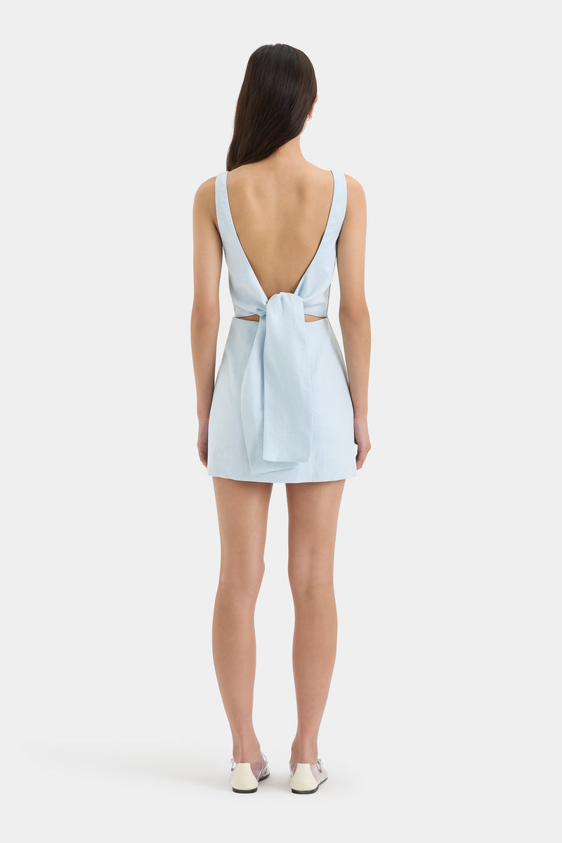 Iris Tie Mini Dress