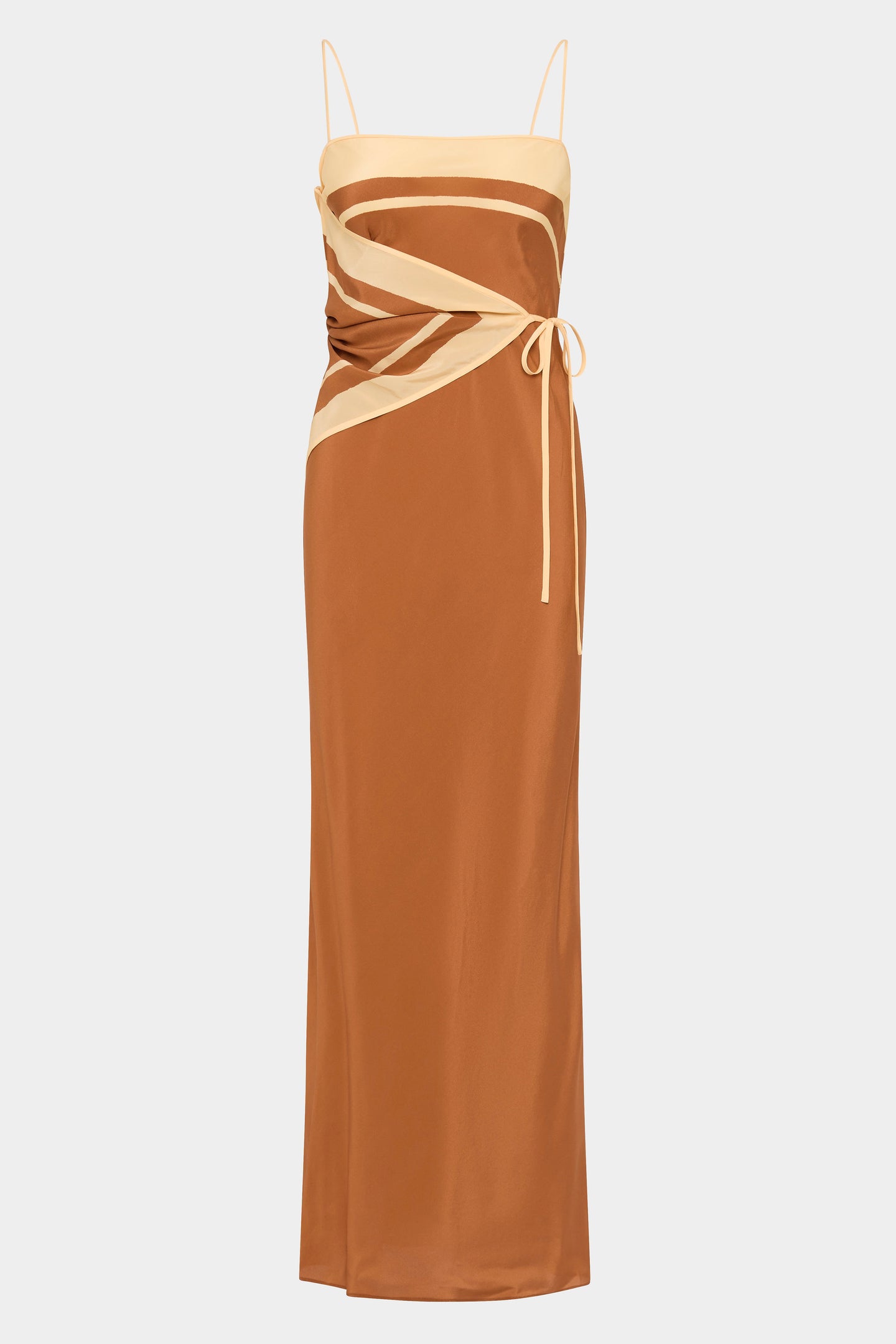 SIR the label Soma Scarf Midi Dress Rust