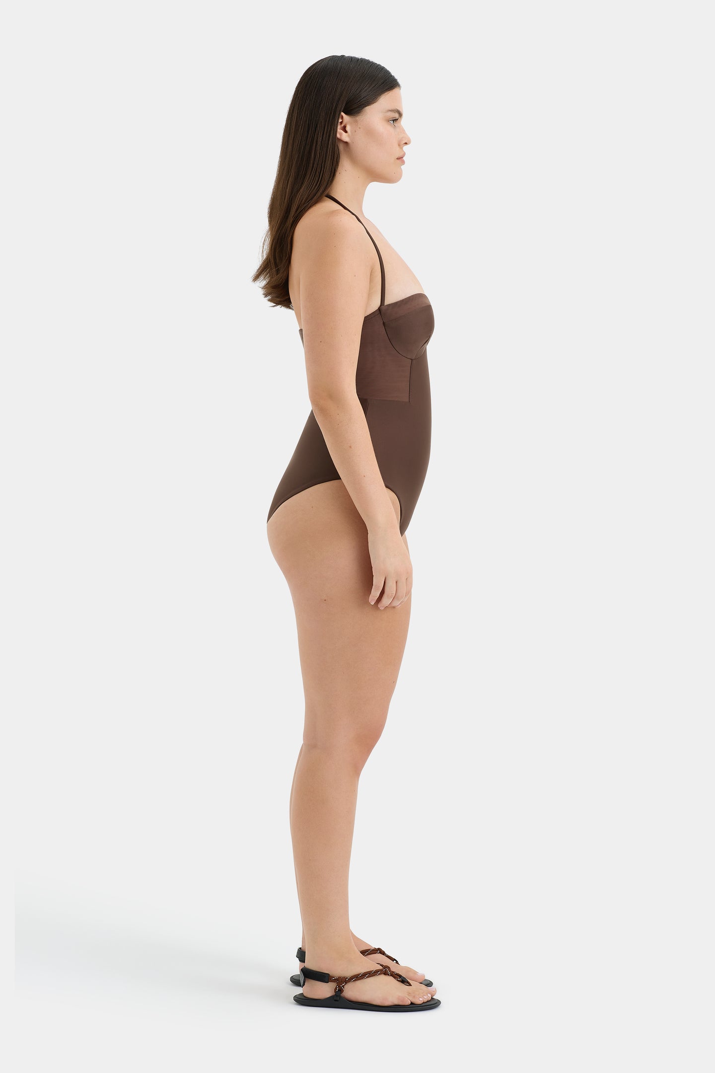 SIR the label Dunes Splice One Piece CHOCOLATE