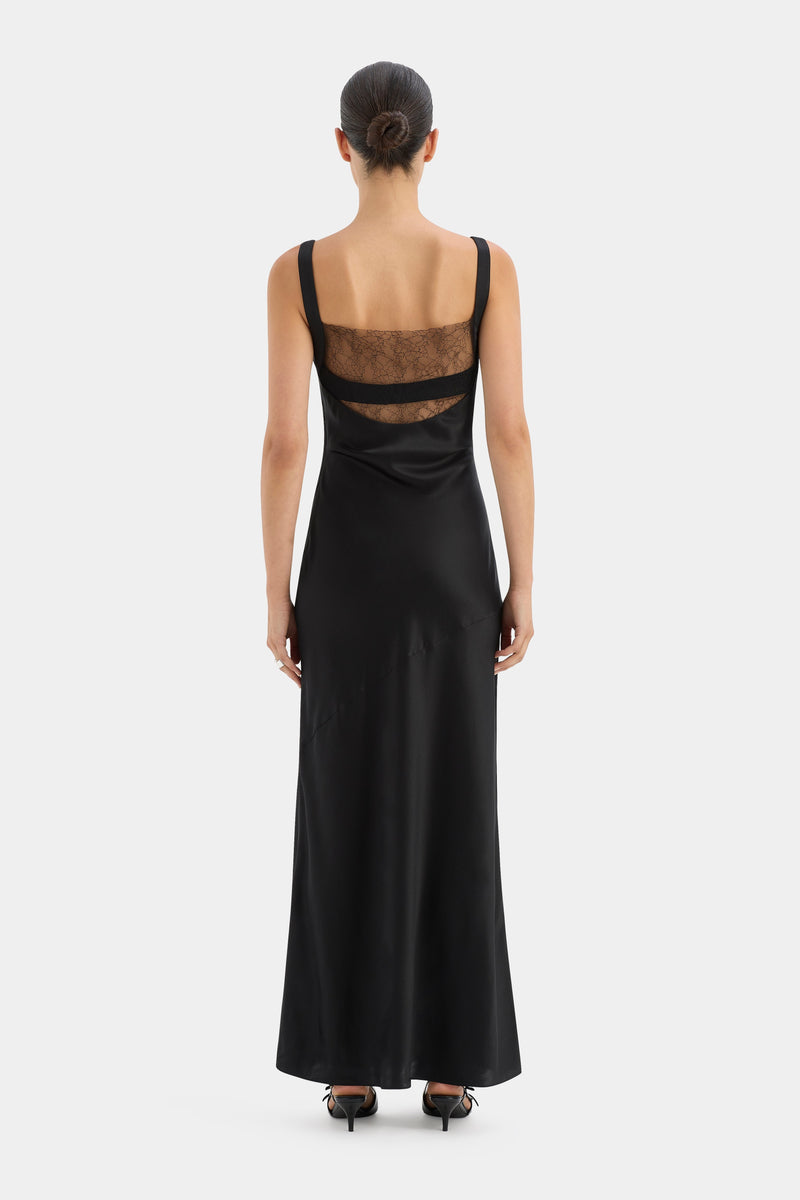 SIR the label Dunya Lace Gown BLACK