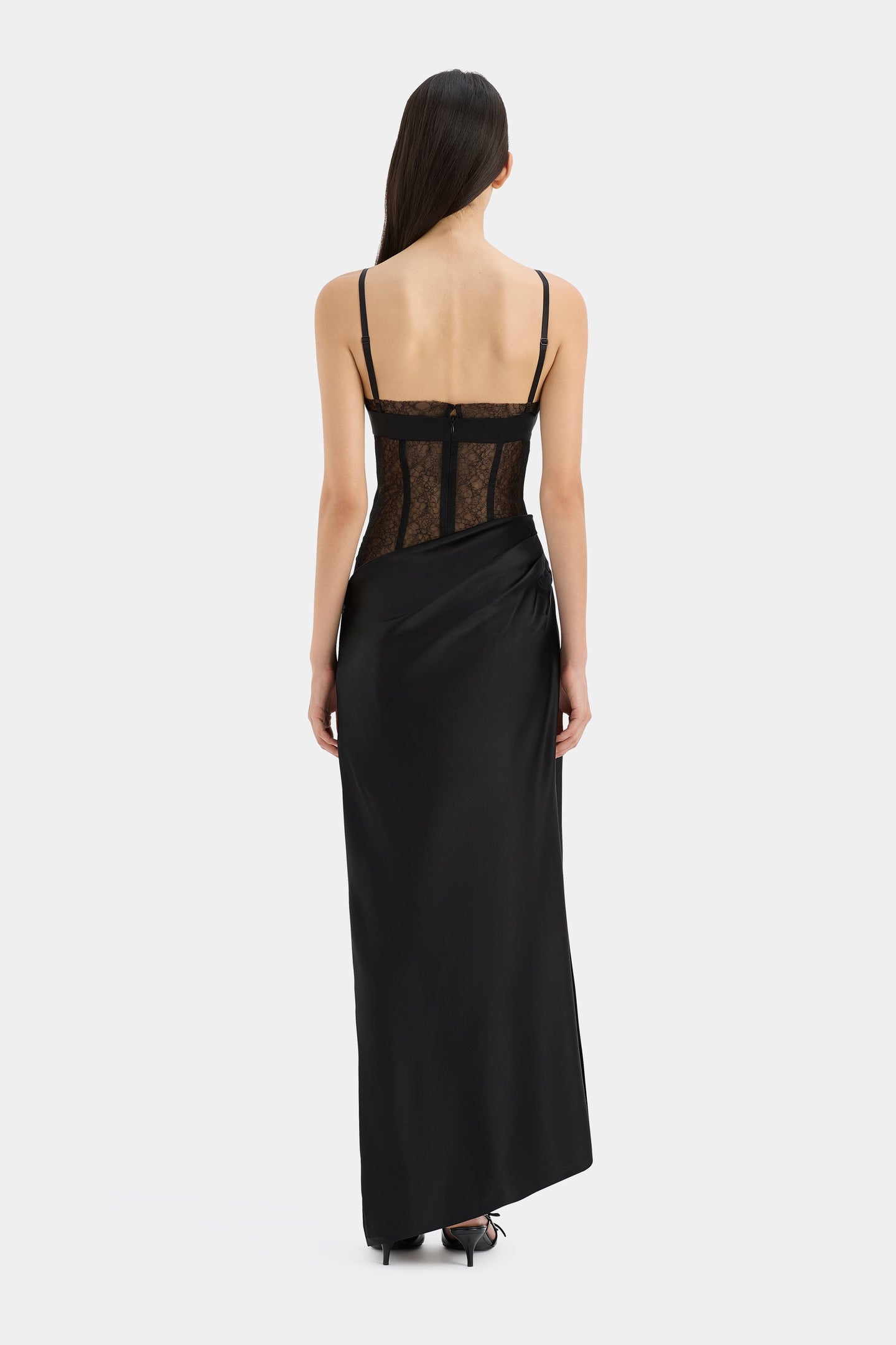 SIR the label Dunya Draped Gown BLACK