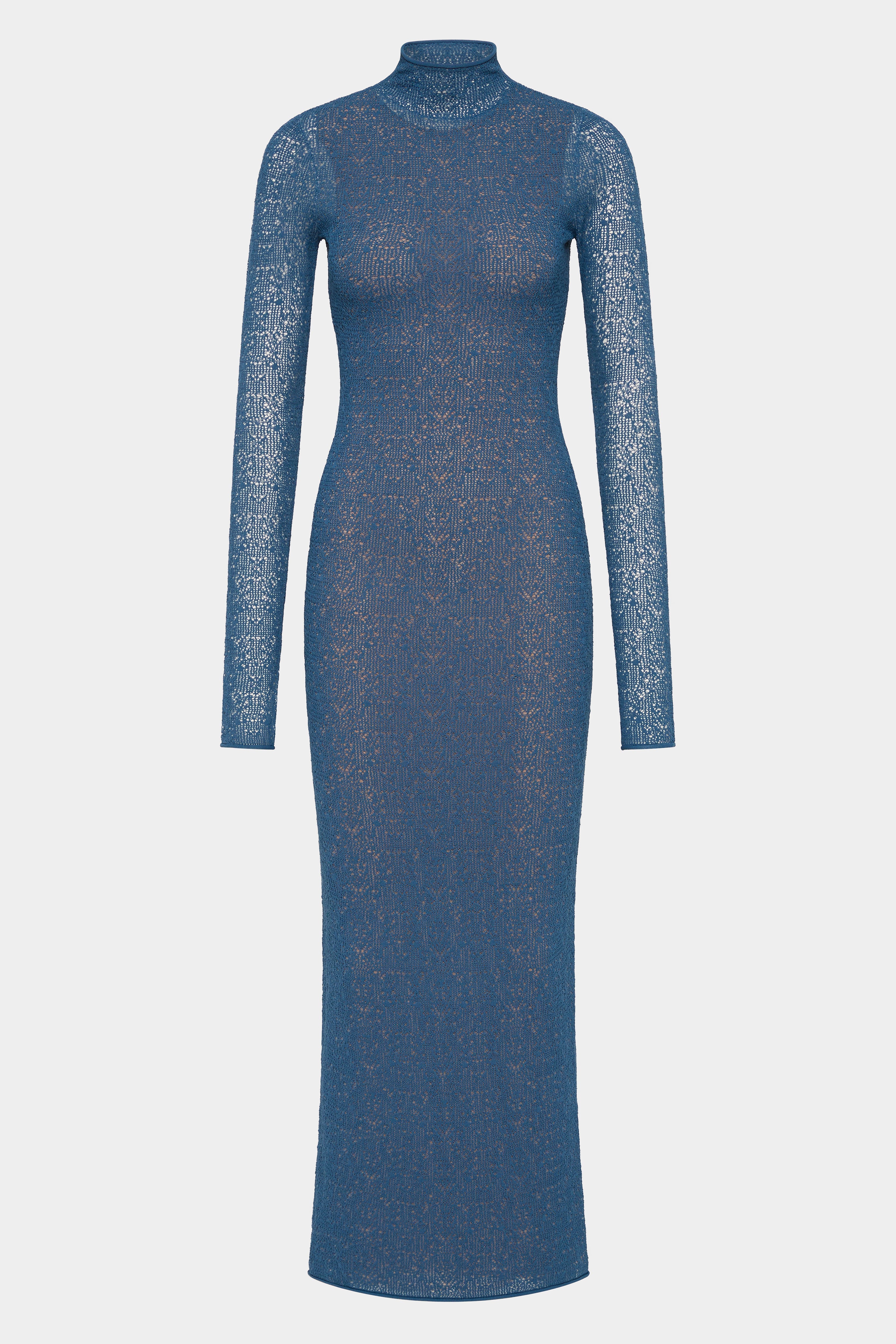 long sleeve blue long dress Celestino Long Sleeve Dress | Blue Sea
