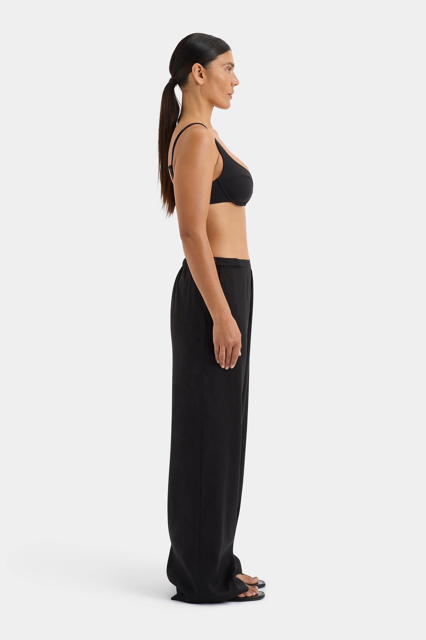 SIR the label Dorian Wide Leg Pant BLACK