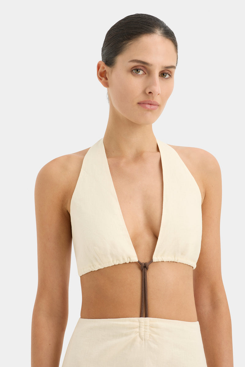 SIR the label Josefina Corded Cut Out Dress CREME