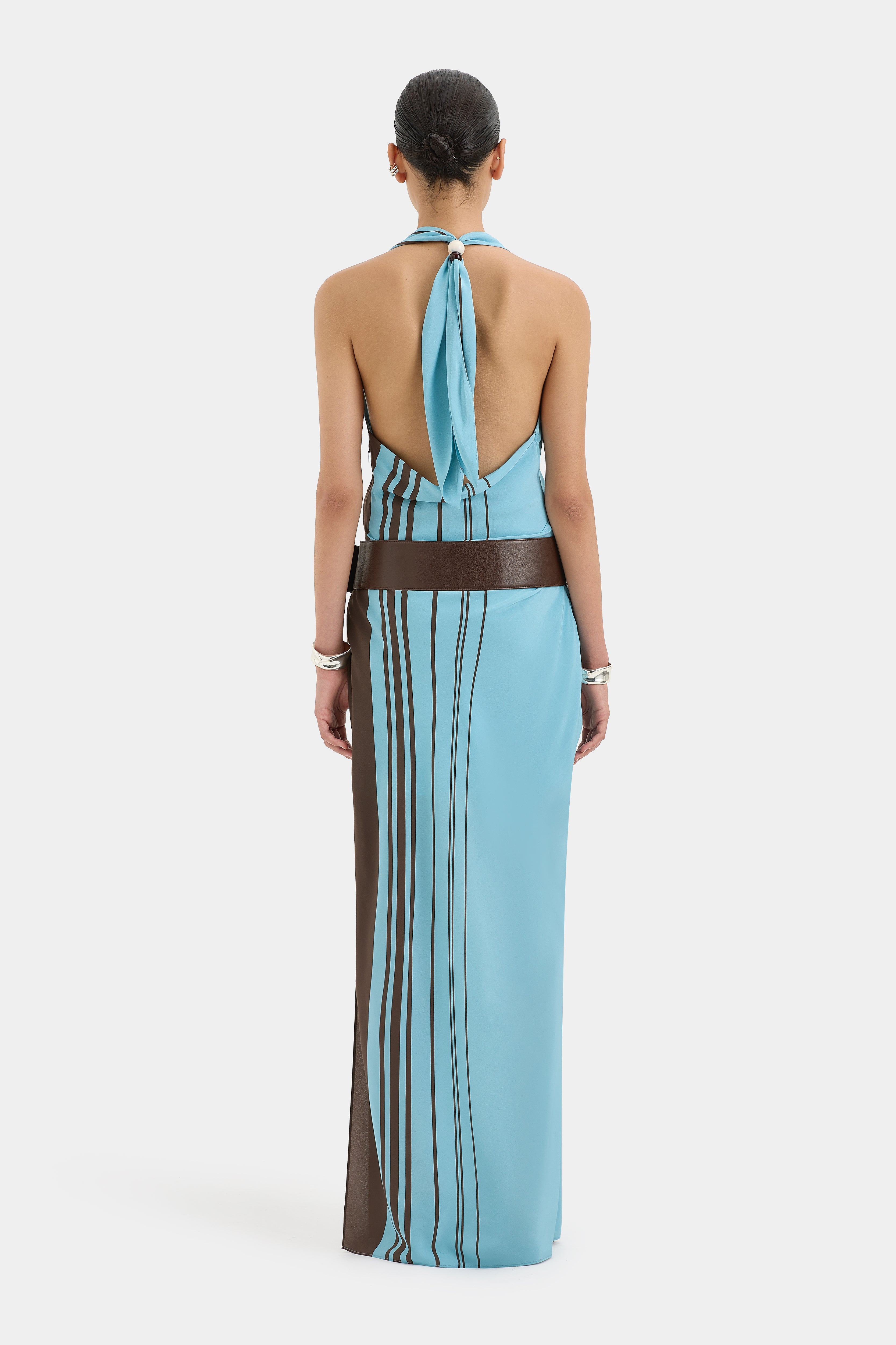 Rioja Halter Scarf Maxi Dress