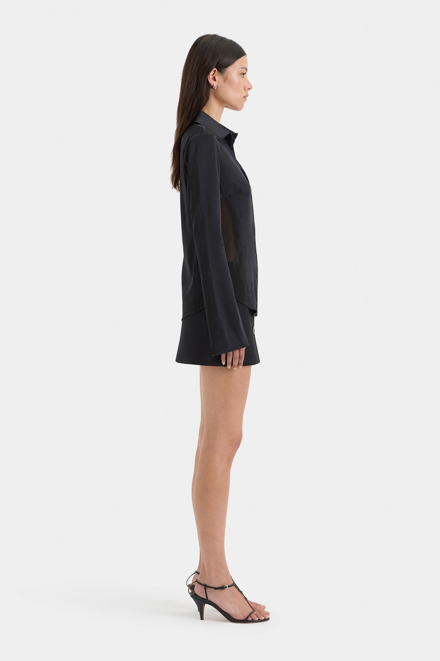 SIR the label Sonora Evening Shirt BLACK