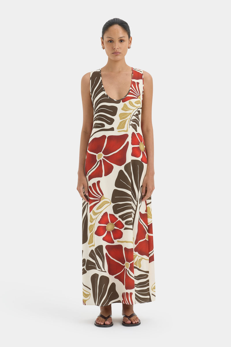 Julietta Scoop Neck Maxi Dress