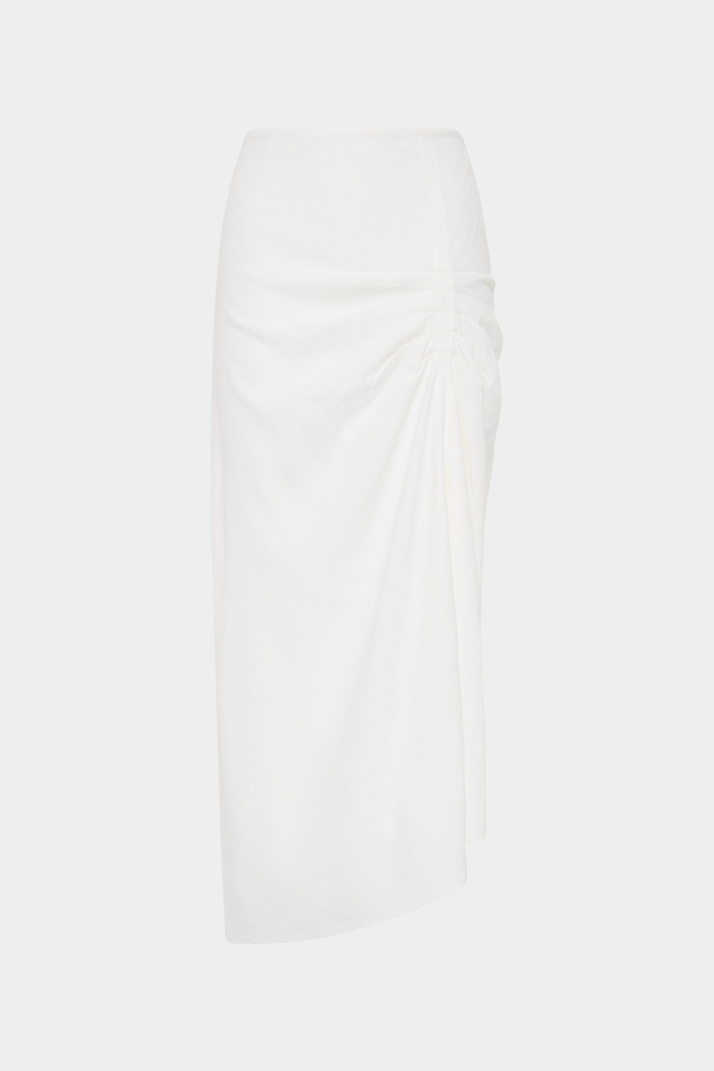 SIR the label Dorian Ruched Skirt IVORY