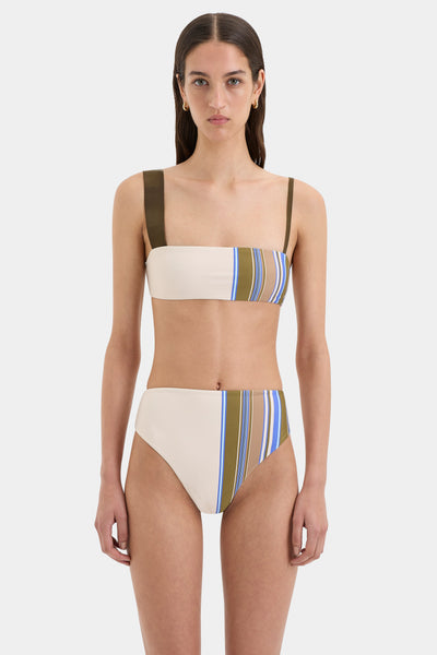新作グッ Thistle Bandeau Top | Blue Baiadera Stripe | SIR. トップス
