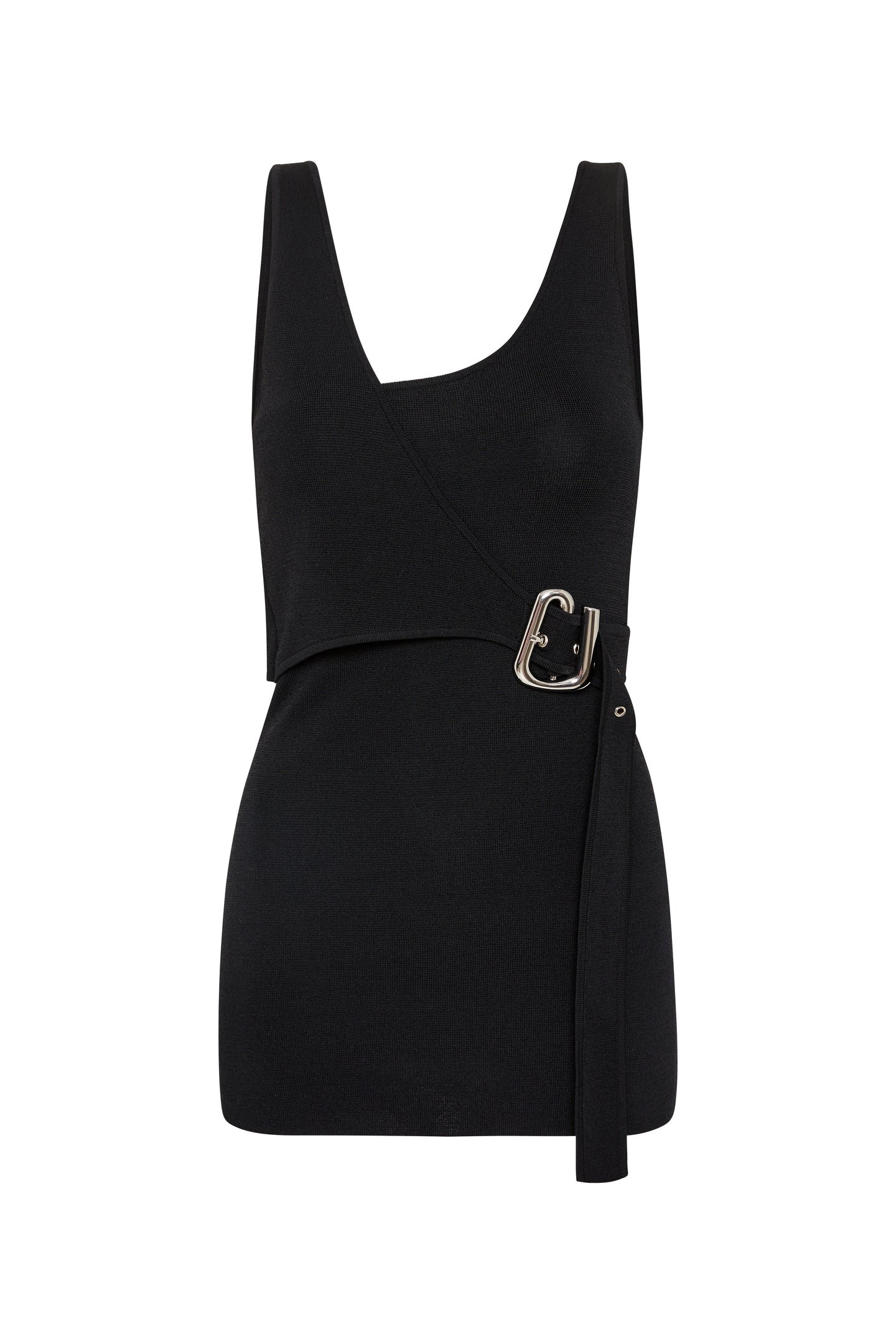 SIR the label Modernist Belted Top Noir