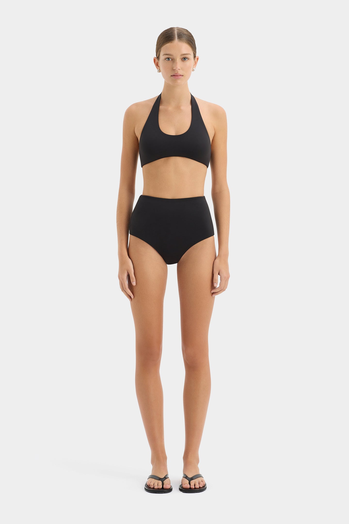 SIR the label Clarita High Cut Brief BLACK