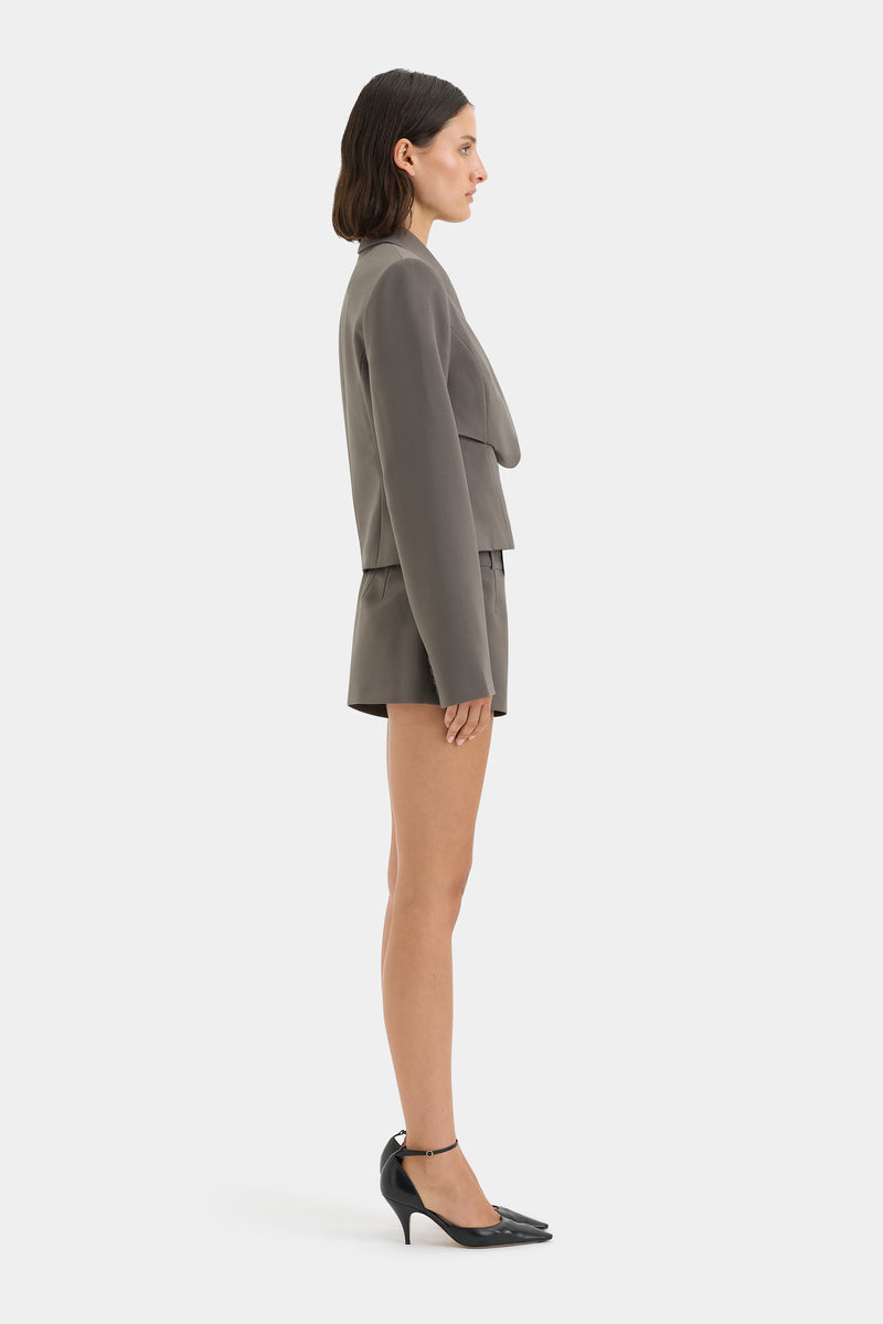 SIR the label Maya Pleated Blazer Grey