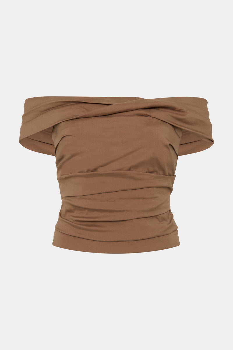 SIR the label Alba Off Shoulder Bodice MOCHA