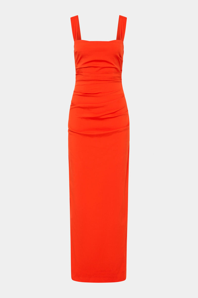 SIR the label Dahlia Balconette Gown TANGERINE