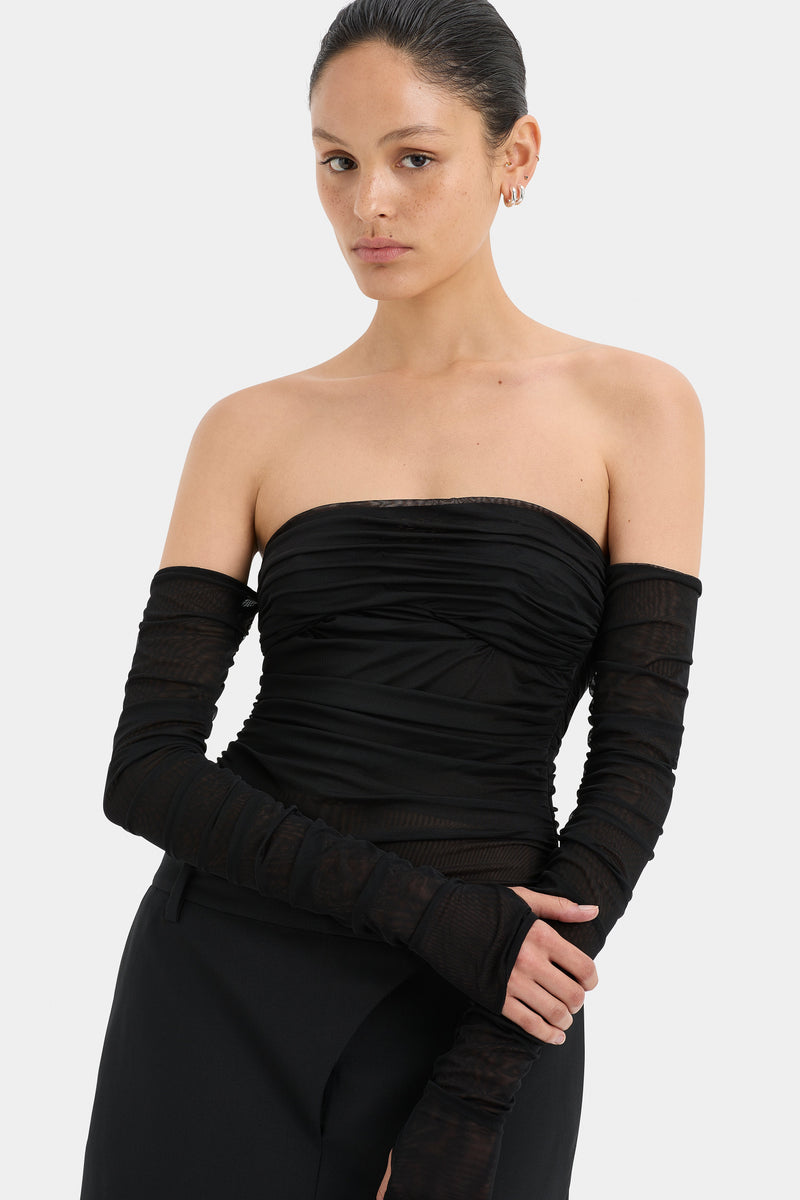 SIR the label Jacques Off Shoulder Top BLACK