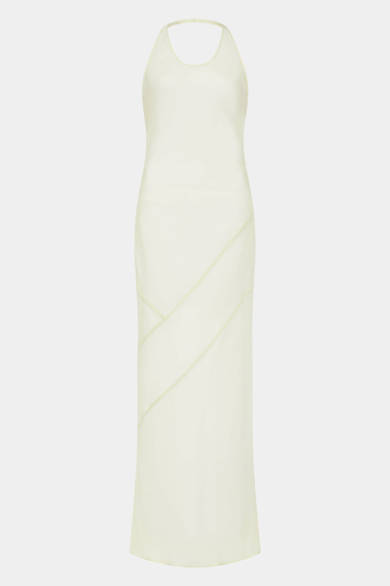 SIR the label Strobe Halter Dress LIGHT SAGE