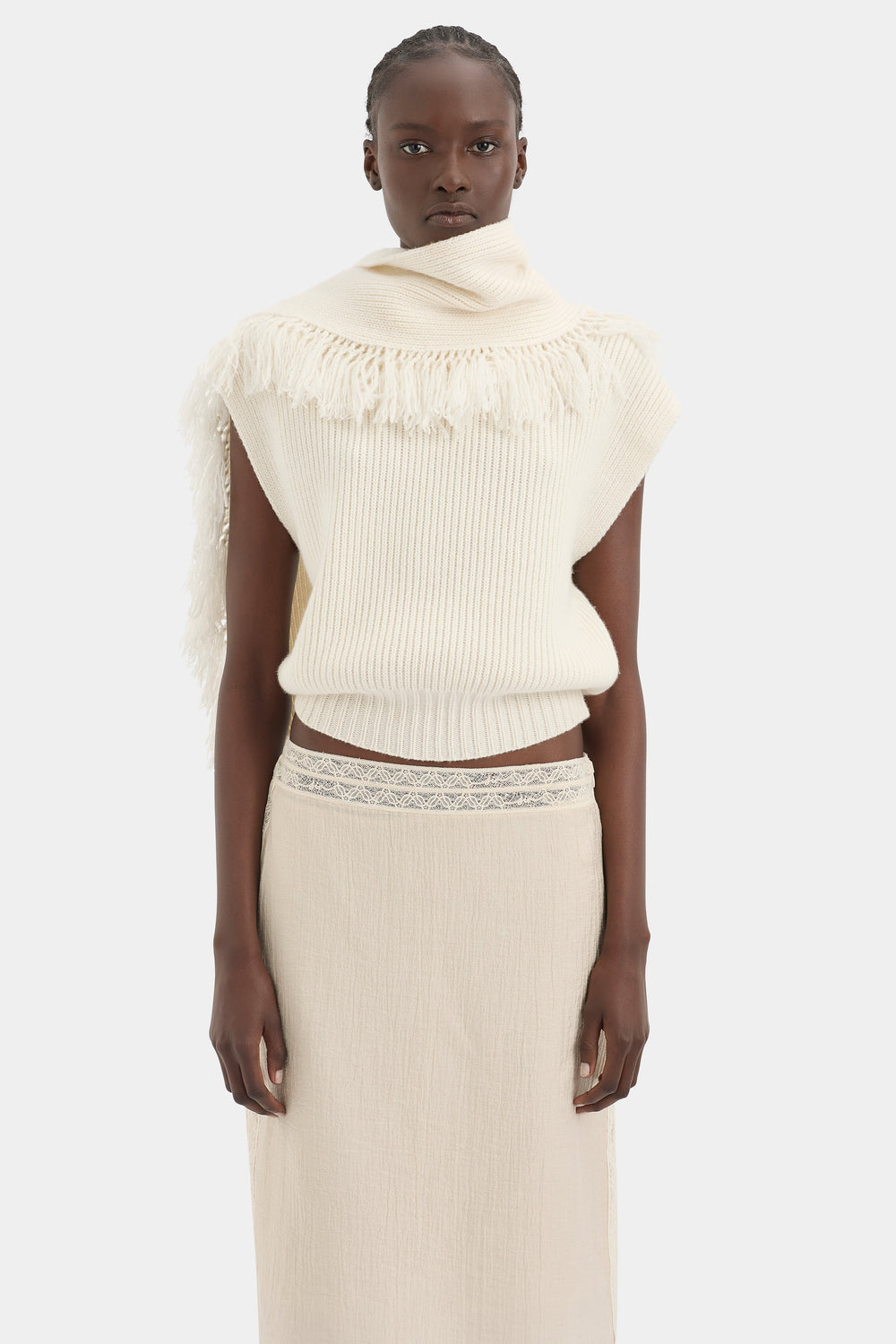 Livae Knitted Scarf Top