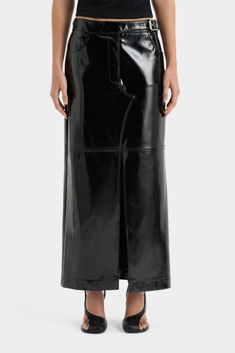 SIR the label Midnight Belted Skirt BLACK