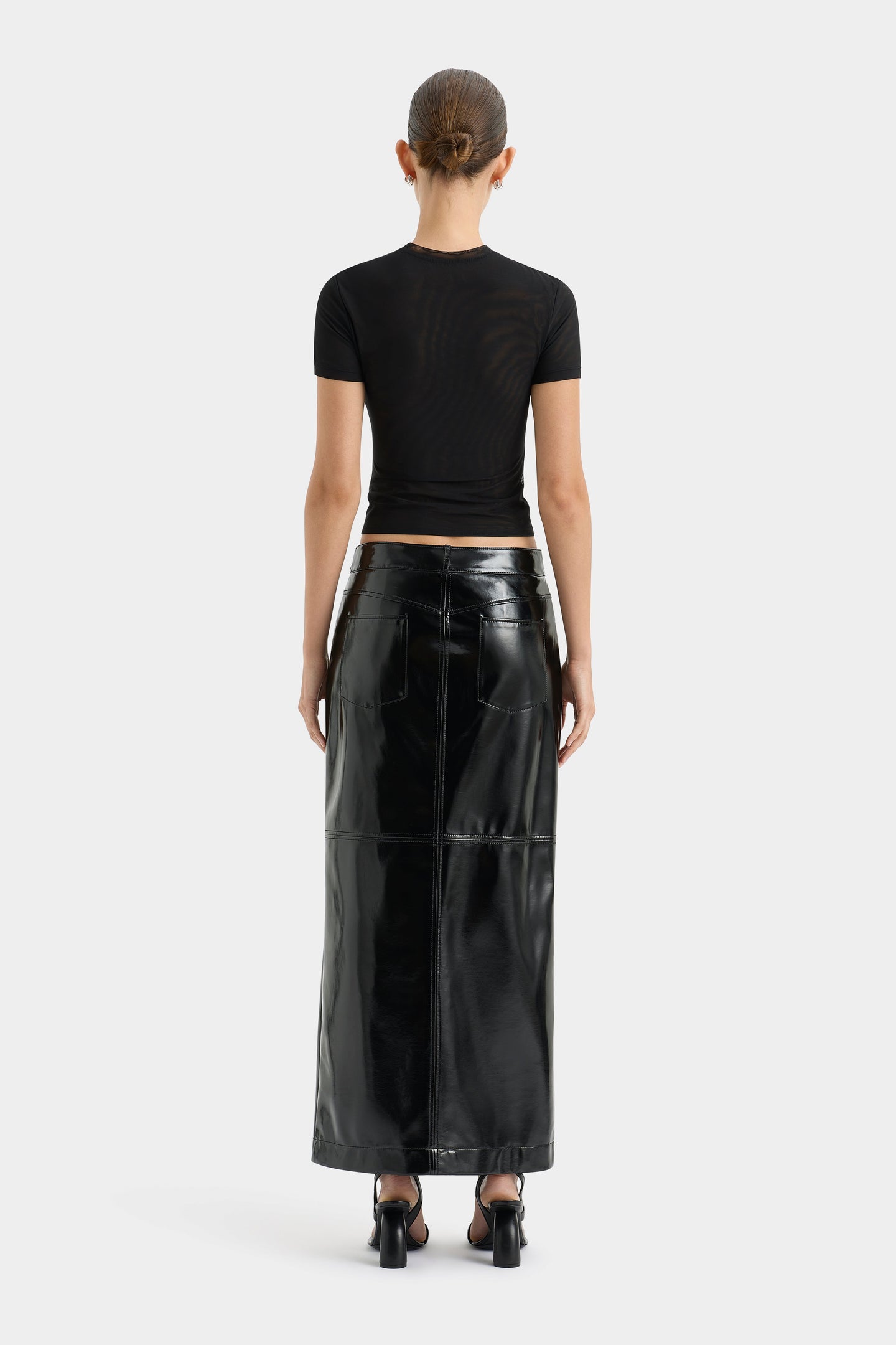 SIR the label Midnight Belted Skirt BLACK