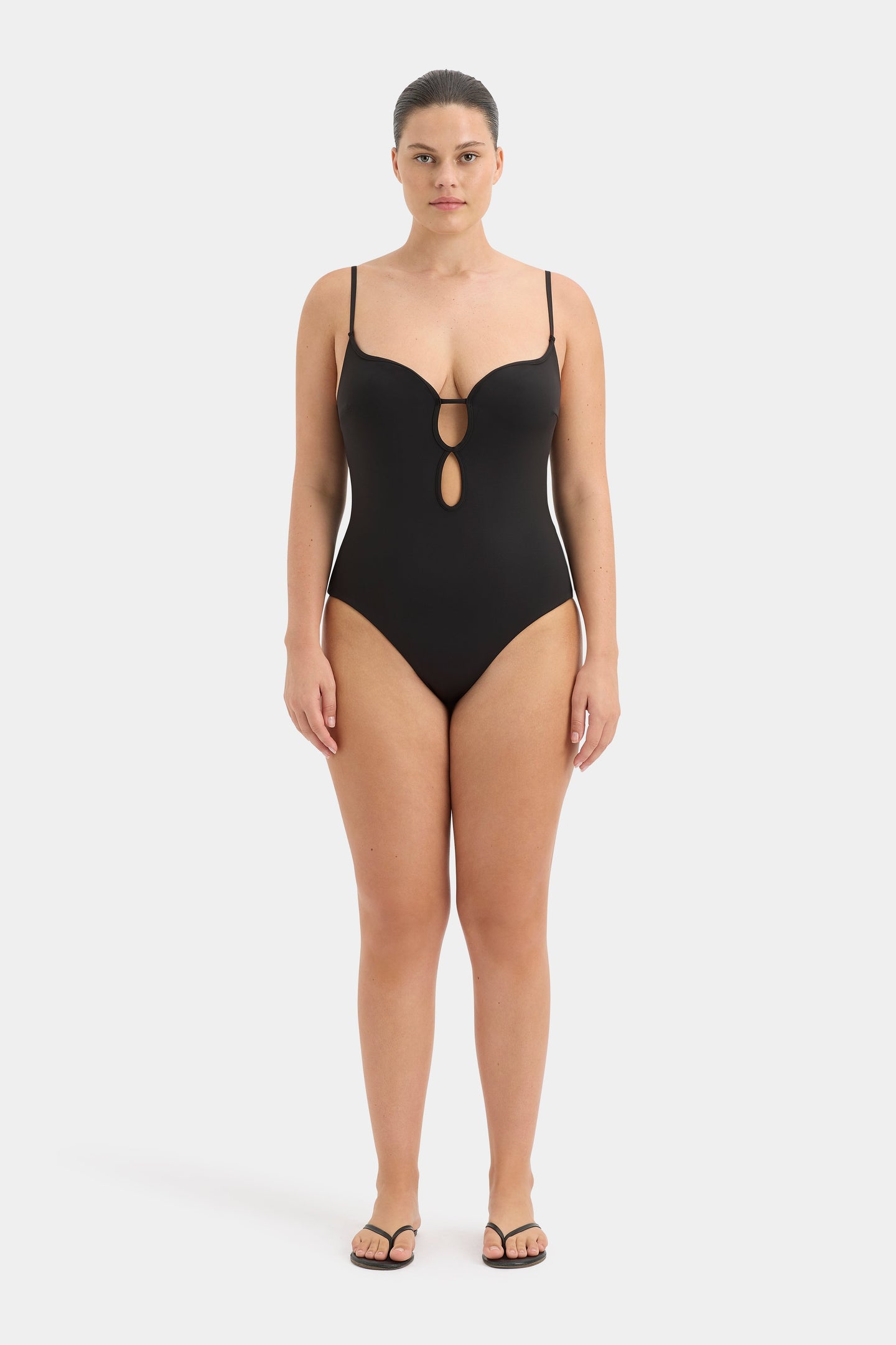 SIR the label Renata Keyhole One Piece BLACK