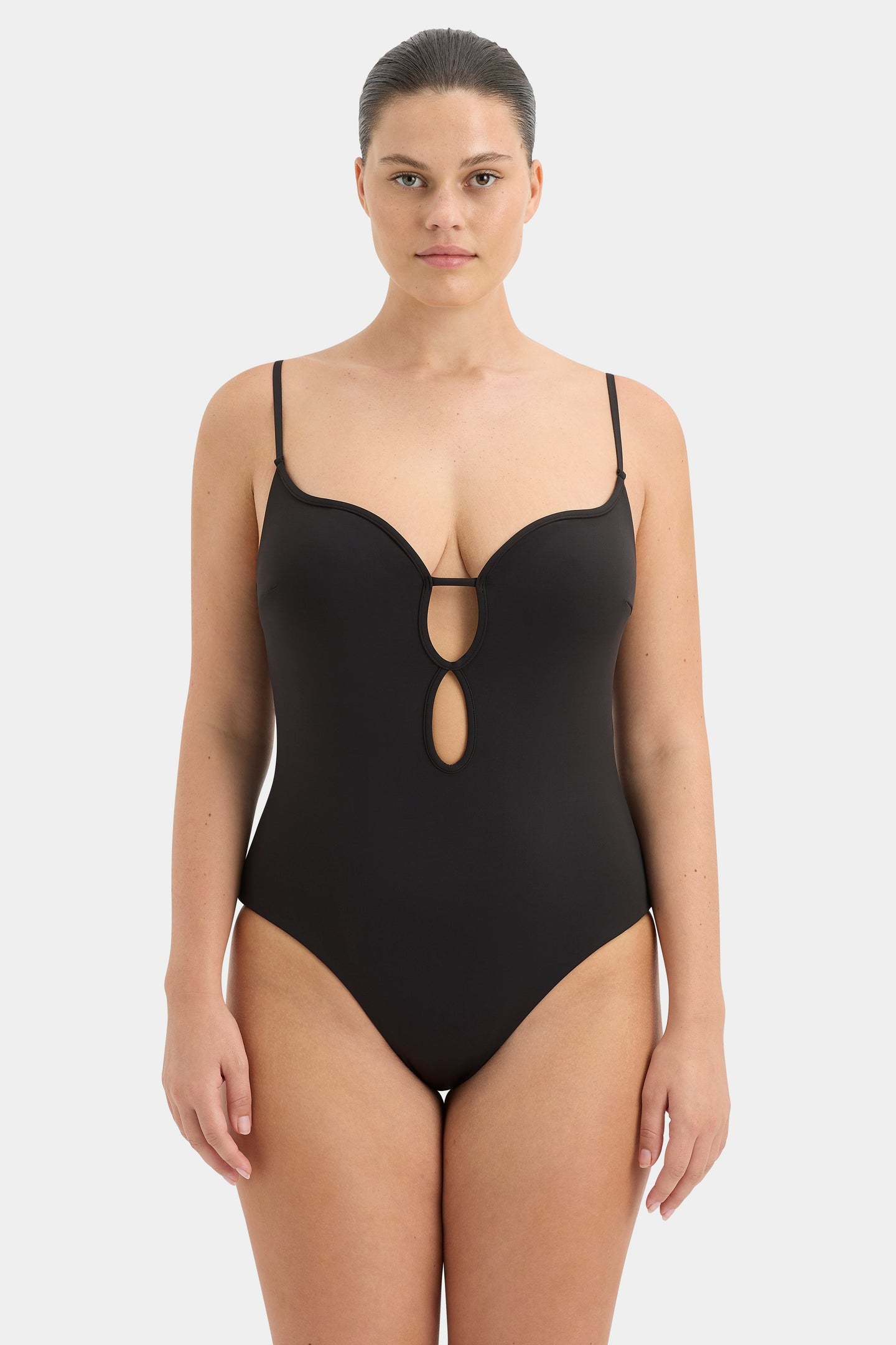 SIR the label Renata Keyhole One Piece BLACK