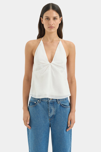 Azura Halter Top | Ivory | SIR.