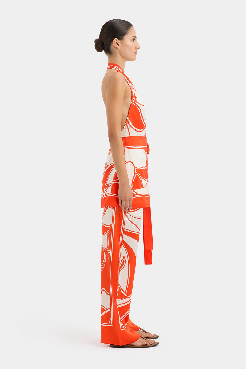 SIR the label Ramona Wrap Halter Mini MARIPOSA LILY