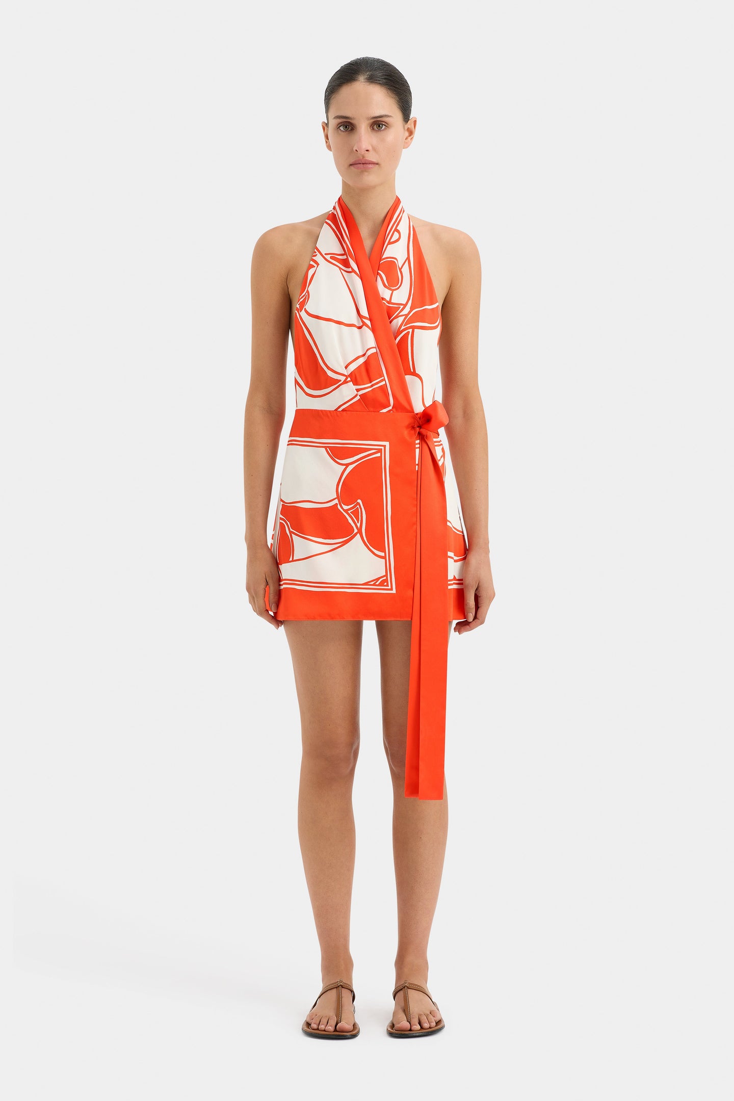 SIR the label Ramona Wrap Halter Mini MARIPOSA LILY